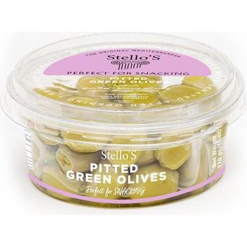 STELLOS PITTED GREEN OLIVES