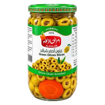 Alahlam Olives Green Slices