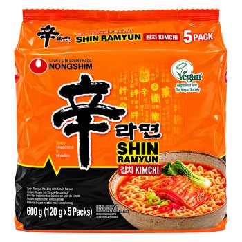 Nongshim Shin Ramyun Noodles Kimchi (Orange)