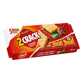Roshen 2 Crack Biscuit Choco (6621)