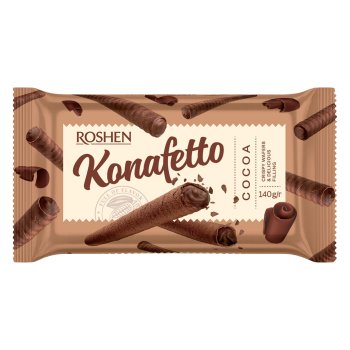 Roshen Konafetto Wafer Rollls Cocoa (3041)
