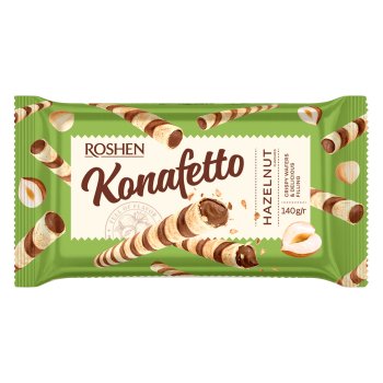 Roshen Konafetto Wafer Rollls Hazelnut (3065)