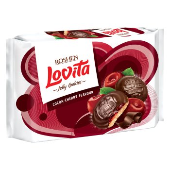 Roshen Lovita Jelly Cookies Cocoa Cherry (6066)
