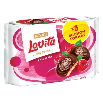 Roshen Lovita Jelly Cookies Raspberry (6103)