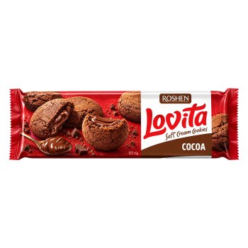 Roshen Lovita Soft Cookie Cocoa (1374)