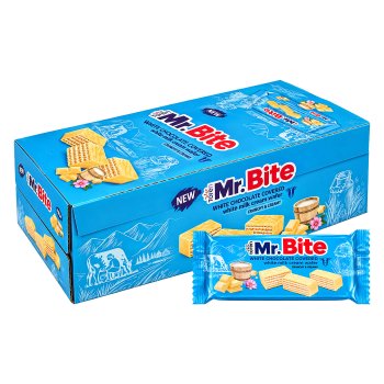 Toren Mr Bite Wafers White Chocolate Box