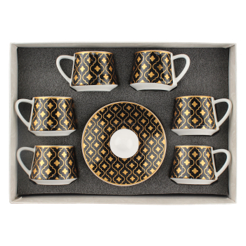 (H)Coffee Cup Set Black (H1-42)