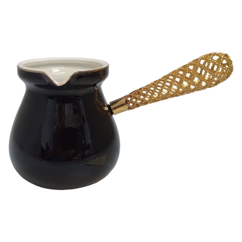 (H)Coffee Pot Ceramic Black (H14-26)