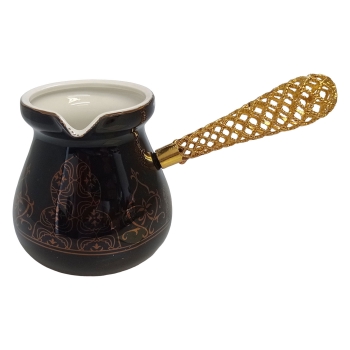 (H)Coffee Pot Ceramic Black (H14-29)