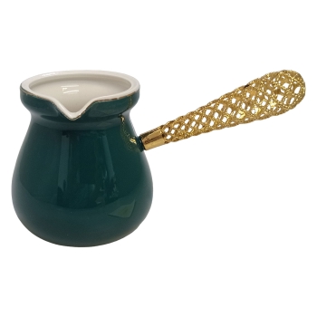 (H)Coffee Pot Ceramic Green (H14-26)