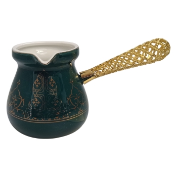 (H)Coffee Pot Ceramic Green (H14-29)