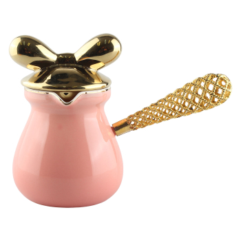 (H)Coffee Pot With Lid Pink (H5-2)