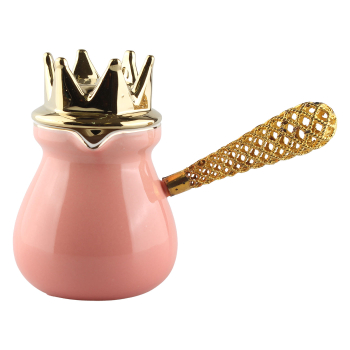 (H)Coffee Pot With Lid Pink (H5-6)